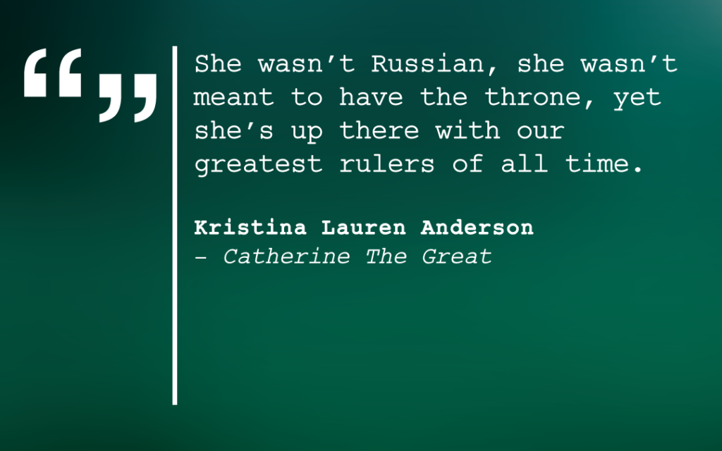 Kristina Lauren Anderson, Writer of “Catherine the Great”