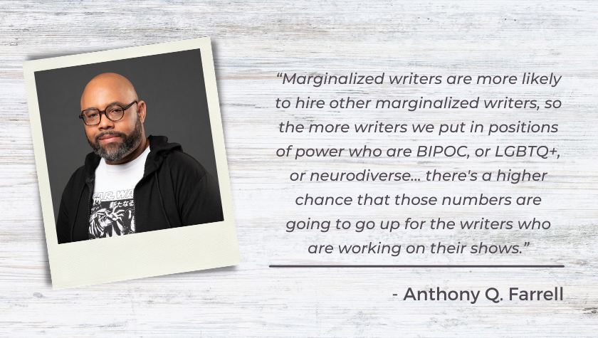 Showrunner and producer Anthony Q. Farrell on leading Canada’s first Showrunner Bootcamp for BIPOC writers