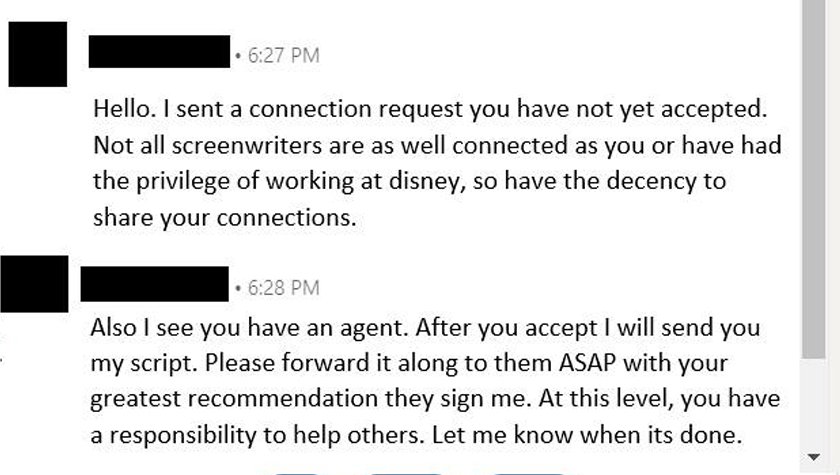 How Not to Network as a Screenwriter